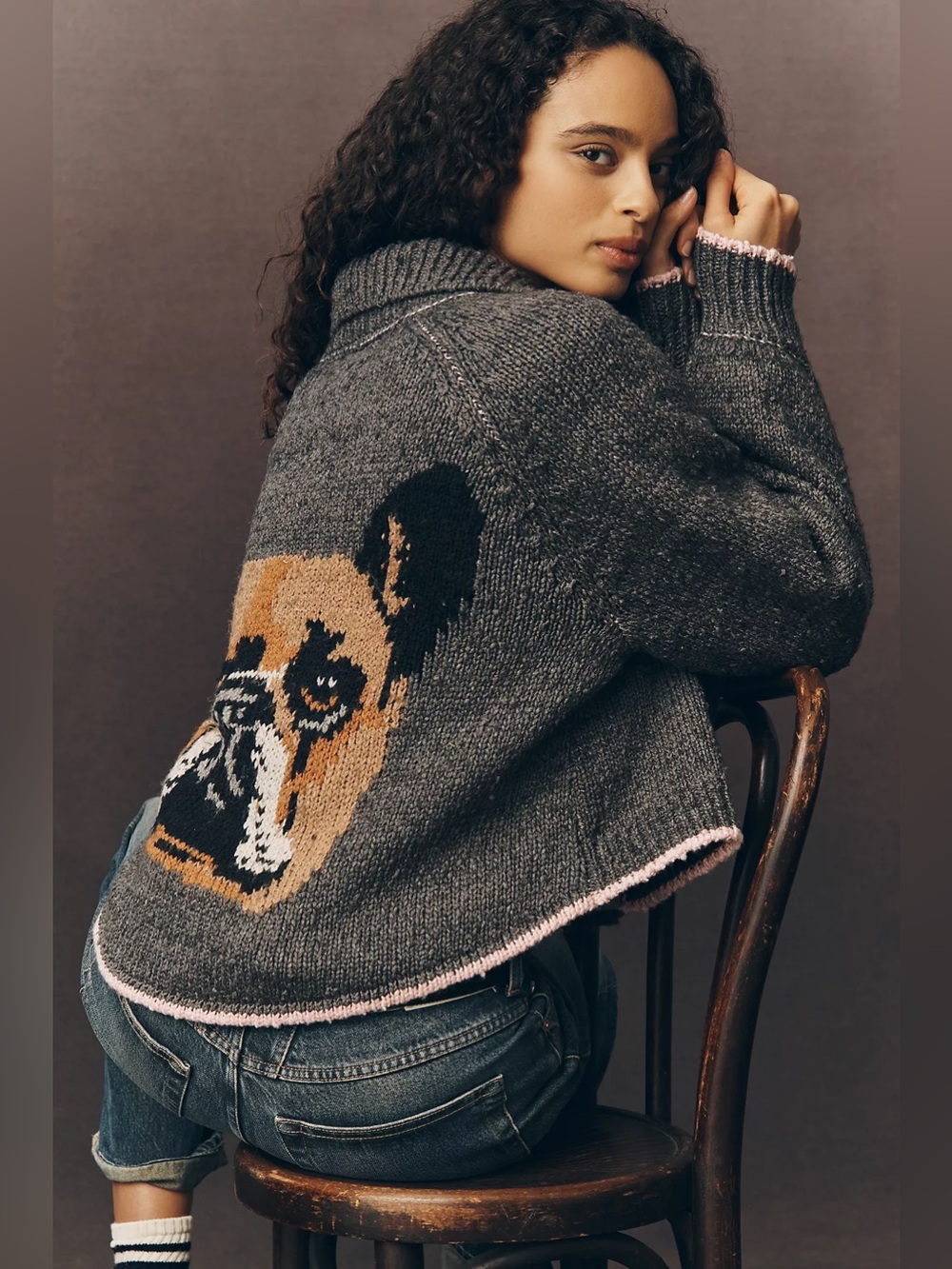 Anthropologie The Jesse Dog Icon Cardigan by Pilcro Size  S